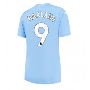 Manchester City Erling Haaland #9 kläder Kvinnor 2023-24 Hemmatröja Kortärmad